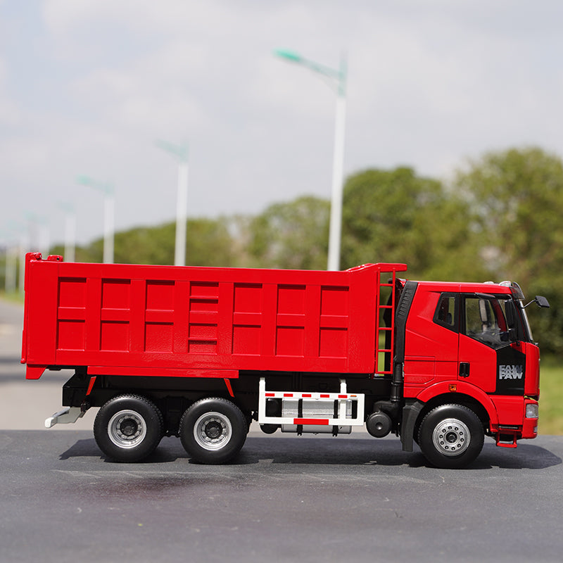 Original factory 1:24 FAW Jiefang J6 diecast dump truck engineering alloy simulation truck model for gift, collection Original factory 1:24 FAW Jiefang J6 diecast dump truck engineering alloy simulation truck model for gift, collection