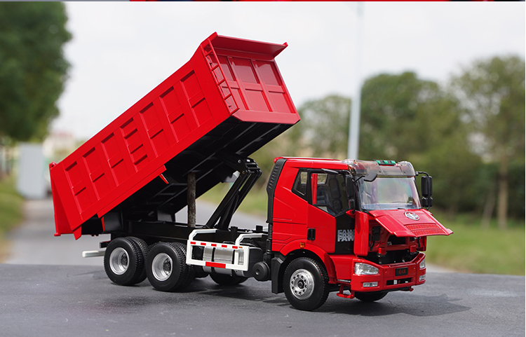 Original factory 1:24 FAW Jiefang J6 diecast dump truck engineering alloy simulation truck model for gift, collection Original factory 1:24 FAW Jiefang J6 diecast dump truck engineering alloy simulation truck model for gift, collection