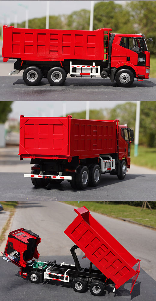 Original factory 1:24 FAW Jiefang J6 diecast dump truck engineering alloy simulation truck model for gift, collection Original factory 1:24 FAW Jiefang J6 diecast dump truck engineering alloy simulation truck model for gift, collection