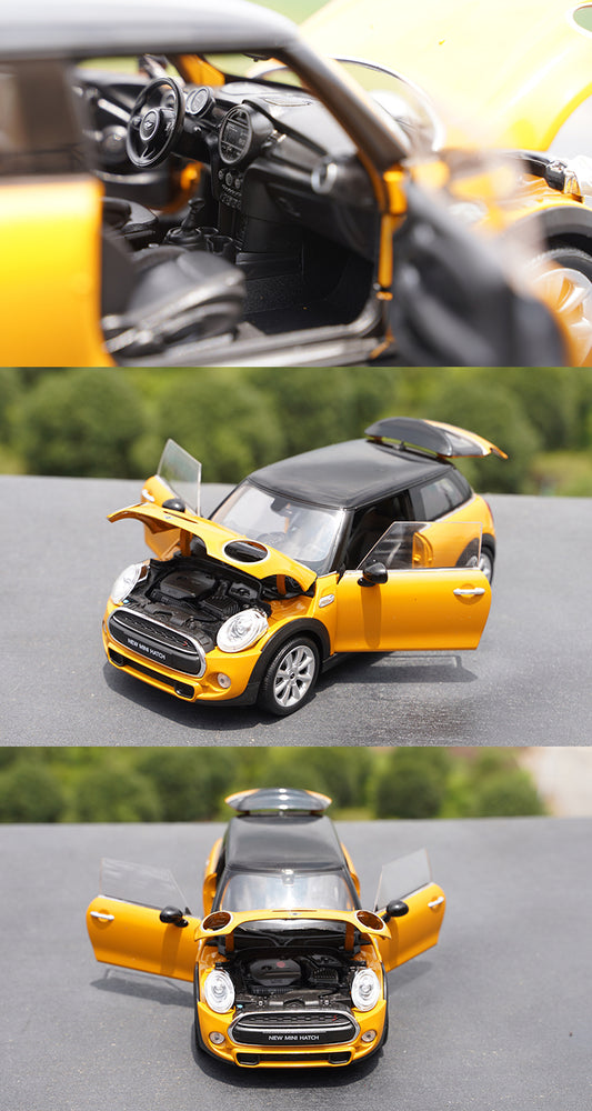Original factory 1:18 Welly Mini cooper S new mini Hatch diecast alloysimulation toy car model for gift Original factory 1:18 Welly Mini cooper S new mini Hatch diecast alloysimulation toy car model for gift
