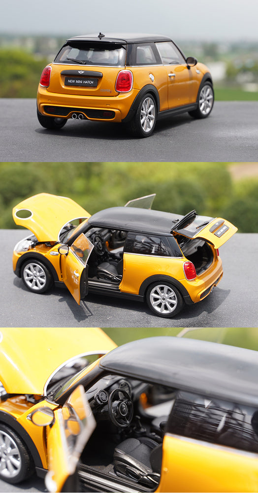 Original factory 1:18 Welly Mini cooper S new mini Hatch diecast alloysimulation toy car model for gift Original factory 1:18 Welly Mini cooper S new mini Hatch diecast alloysimulation toy car model for gift
