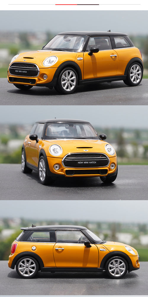 Original factory 1:18 Welly Mini cooper S new mini Hatch diecast alloysimulation toy car model for gift Original factory 1:18 Welly Mini cooper S new mini Hatch diecast alloysimulation toy car model for gift