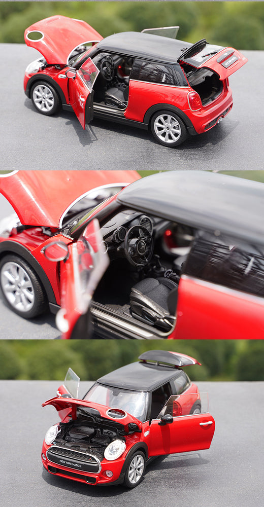 Original factory 1:18 Welly Mini cooper S new mini Hatch diecast alloysimulation toy car model for gift Original factory 1:18 Welly Mini cooper S new mini Hatch diecast alloysimulation toy car model for gift