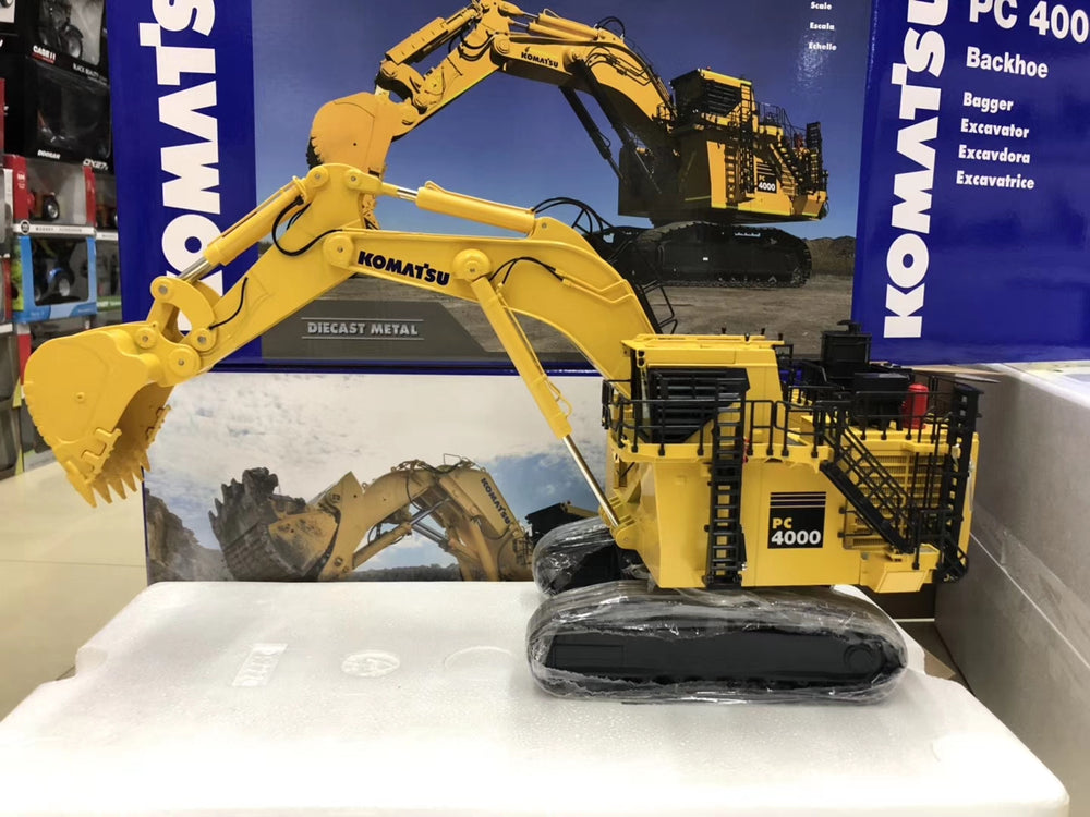 NZG 9331 1:50 KOMATSU PC4000 Bucket Crawler Excavator Model Hydraulic Backhoe Mining Excavator for toy, gift