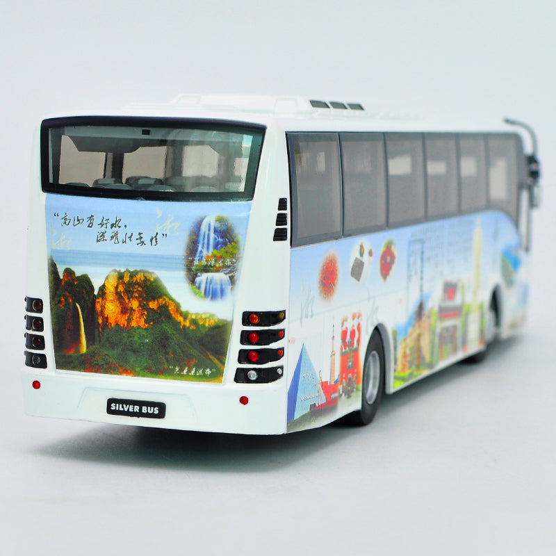 1:42/1:43 Volvo 9300 silver diecast bus models 1:42/1:43 Volvo 9300 silver diecast bus models