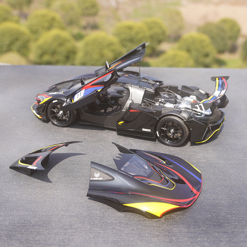 1:18 AR Amost real McLaren P1 GTR James Hunt 40TH diecast alloy car model for gift, collection 1:18 AR Amost real McLaren P1 GTR James Hunt 40TH diecast alloy car model for gift, collection