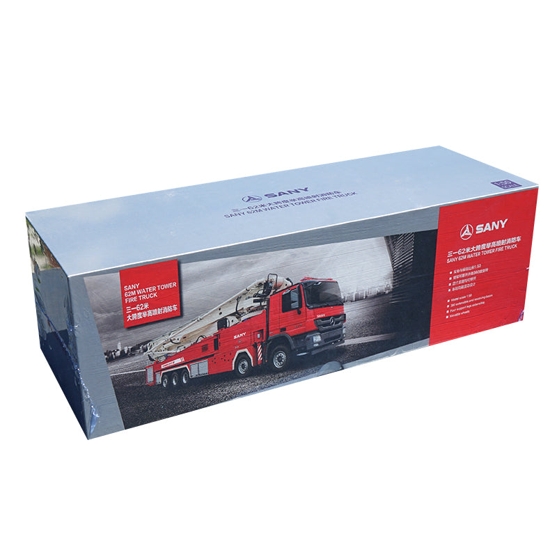 High classic 1:50 Scale China Original Sany 62m Water Tower Fire Truck Diecast Pump truck Model High classic 1:50 Scale China Original Sany 62m Water Tower Fire Truck Diecast Pump truck Model