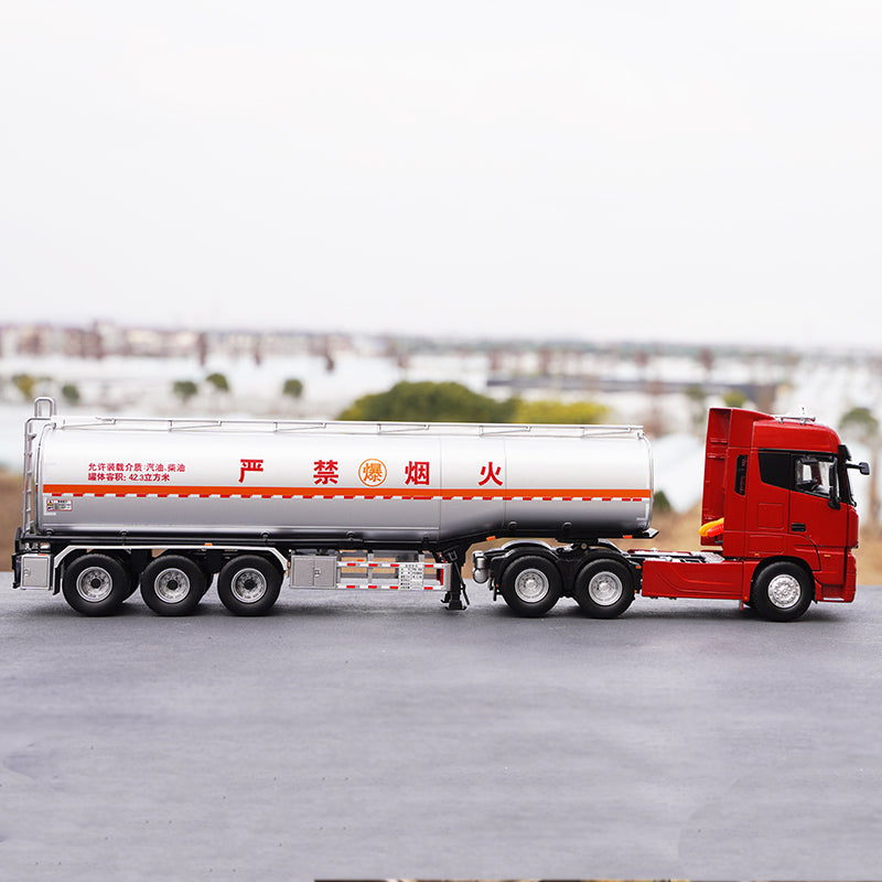 Original factory 1:36 Foton Ouman EST-A diecast oil tank model alloy container tank truck model for gift Original factory 1:36 Foton Ouman EST-A diecast oil tank model alloy container tank truck model for gift