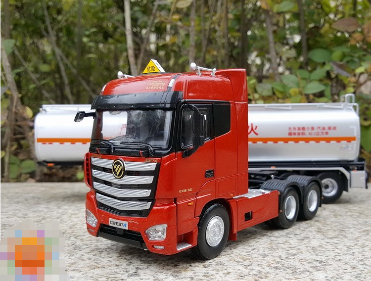 Original factory 1:36 Foton Ouman EST-A diecast oil tank model alloy container tank truck model for gift Original factory 1:36 Foton Ouman EST-A diecast oil tank model alloy container tank truck model for gift