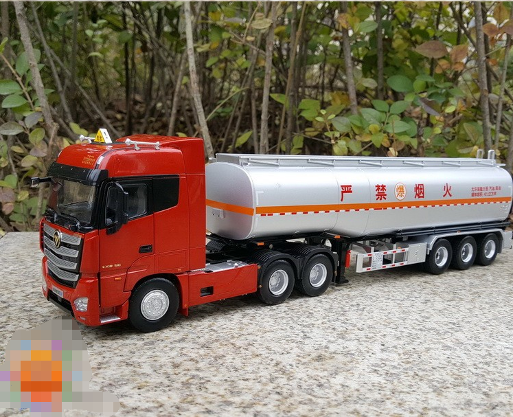 Original factory 1:36 Foton Ouman EST-A diecast oil tank model alloy container tank truck model for gift Original factory 1:36 Foton Ouman EST-A diecast oil tank model alloy container tank truck model for gift
