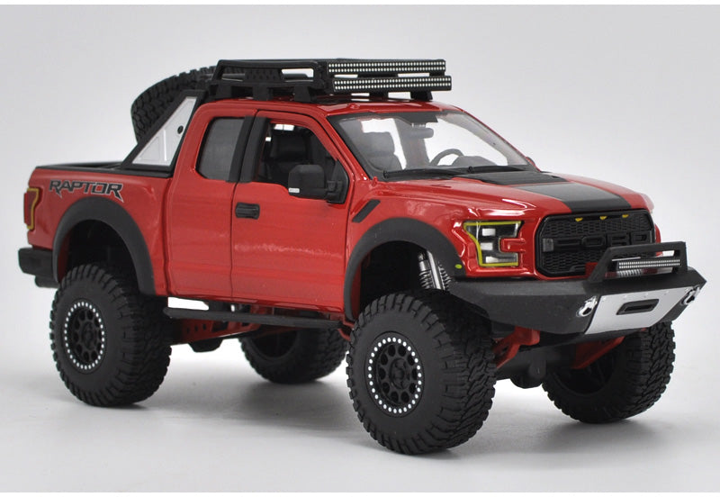 Original 1:24 Maisto Off-roading Pickup Model Car Ford F150 SVT Raptor Truck Metal classic toy models for gift, collection Original 1:24 Maisto Off-roading Pickup Model Car Ford F150 SVT Raptor Truck Metal classic toy models for gift, collection