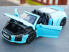 Original Authorized Authentic 1/18 Scale Audi R8 V10 plus NEW R8 Diecast roadster Car Model for birthday/christmas gift,collection Original Authorized Authentic 1/18 Scale Audi R8 V10 plus NEW R8 Diecast roadster Car Model for birthday/christmas gift,collection