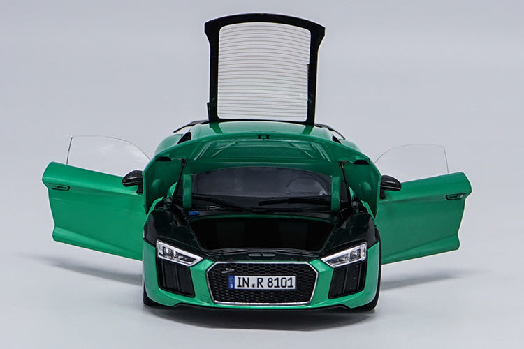 Original Authorized Authentic 1/18 Scale Audi R8 V10 plus NEW R8 Diecast roadster Car Model for birthday/christmas gift,collection Original Authorized Authentic 1/18 Scale Audi R8 V10 plus NEW R8 Diecast roadster Car Model for birthday/christmas gift,collection