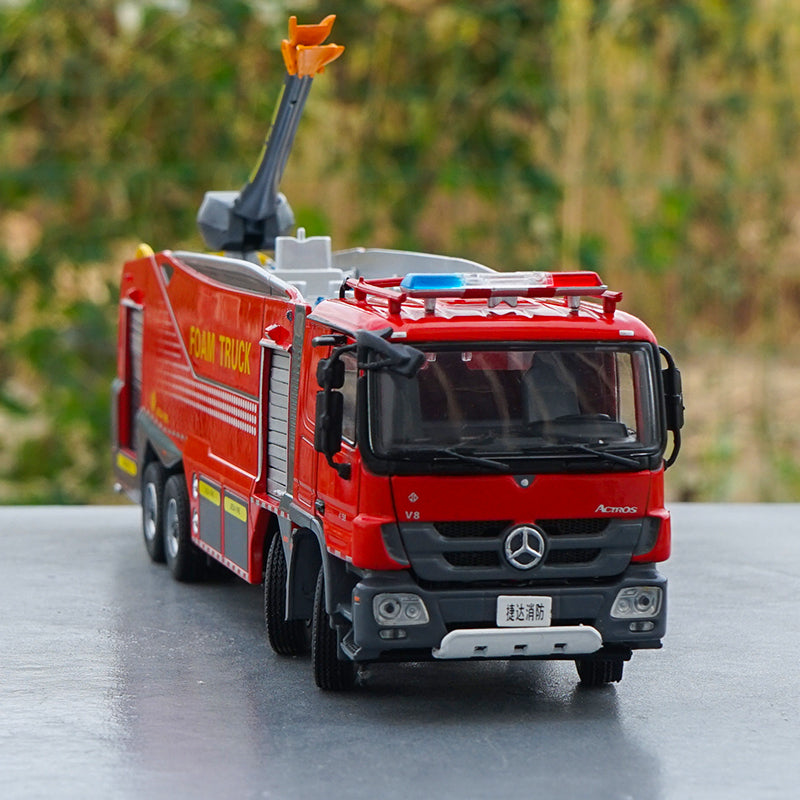 Original Authorized Authentic 1:50 Benz ACTROS Jieda Foam City Fire Truck City Rescue Vehicles Diecast Toy Model for Christmas gift,collection Original Authorized Authentic 1:50 Benz ACTROS Jieda Foam City Fire Truck City Rescue Vehicles Diecast Toy Model for Christmas gift,collection