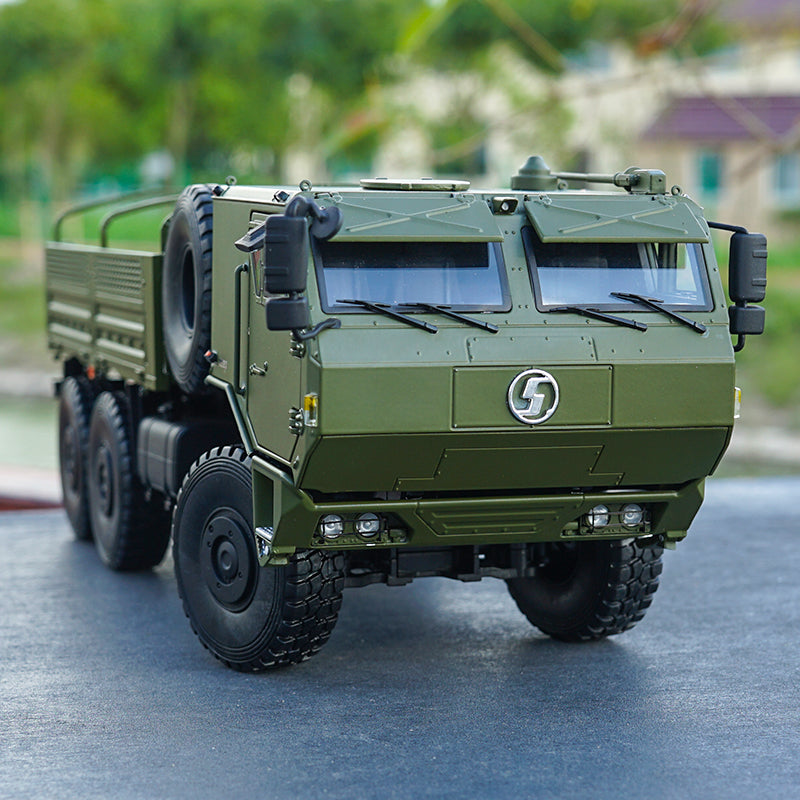 Original factory diecast 1:24 Shanqi Delong SX2306 off-road Army truck transport vehicle model, diecast military truck model for gift Original factory diecast 1:24 Shanqi Delong SX2306 off-road Army truck transport vehicle model, diecast military truck model for gift