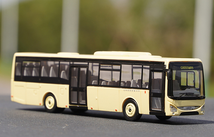 Original factory best sale 1:87 NOREV IVECO CROSSWAY URBANWAY BUS model for gift, toys