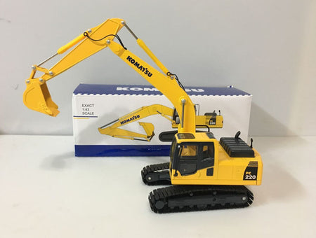 1/43 Scale Die-Cast Model, High quality Komatsu PC220-8 Hydraulic Excavator With Metal Track