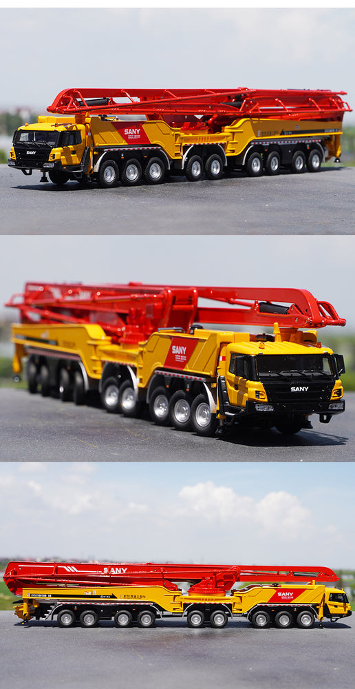 Authentic collectiable 1:50 Sany 86m Diecast Concrete cement pump truck models for gift, display Authentic collectiable 1:50 Sany 86m Diecast Concrete cement pump truck models for gift, display