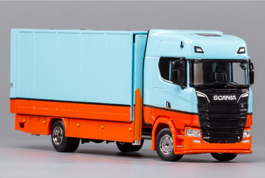 1:64 GCD Scania S730 double decker transporter trailer model, diecast container heavy truck alloy model 1:64 GCD Scania S730 double decker transporter trailer model, diecast container heavy truck alloy model