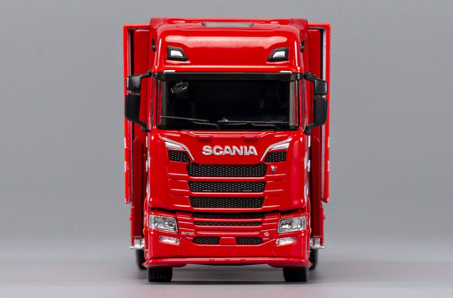 1:64 GCD Scania S730 double decker transporter trailer model, diecast container heavy truck alloy model 1:64 GCD Scania S730 double decker transporter trailer model, diecast container heavy truck alloy model
