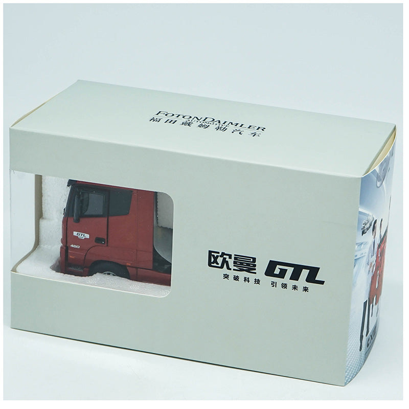 1/36 Foton Original manufacturer Daimler Foton Auman GTL 460 tractor trailer head red 1/36 Foton Original manufacturer Daimler Foton Auman GTL 460 tractor trailer head red