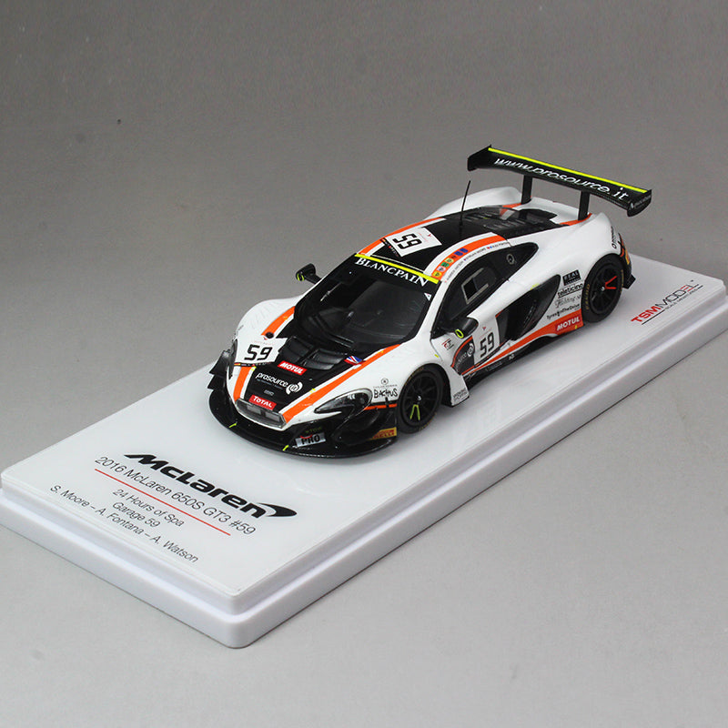 1:43 650S GT3 59# Mclaren Spa 24Hours 2016 Supercar resin models, TSM resin car model 1:43 650S GT3 59# Mclaren Spa 24Hours 2016 Supercar resin models, TSM resin car model
