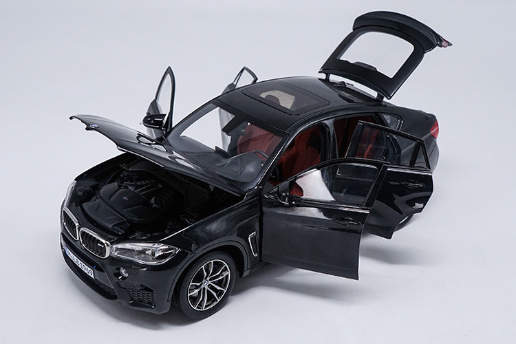1/18 Diecast BMW X6M 2016 Car Miniature Collectable Models Black Version 1/18 Diecast BMW X6M 2016 Car Miniature Collectable Models Black Version