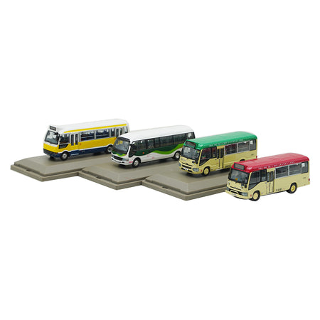 Original factory 1:76 TOYOTA COASTER Mini HK Diecast BUS Model alloy Hongkong mini bus miniature for gift