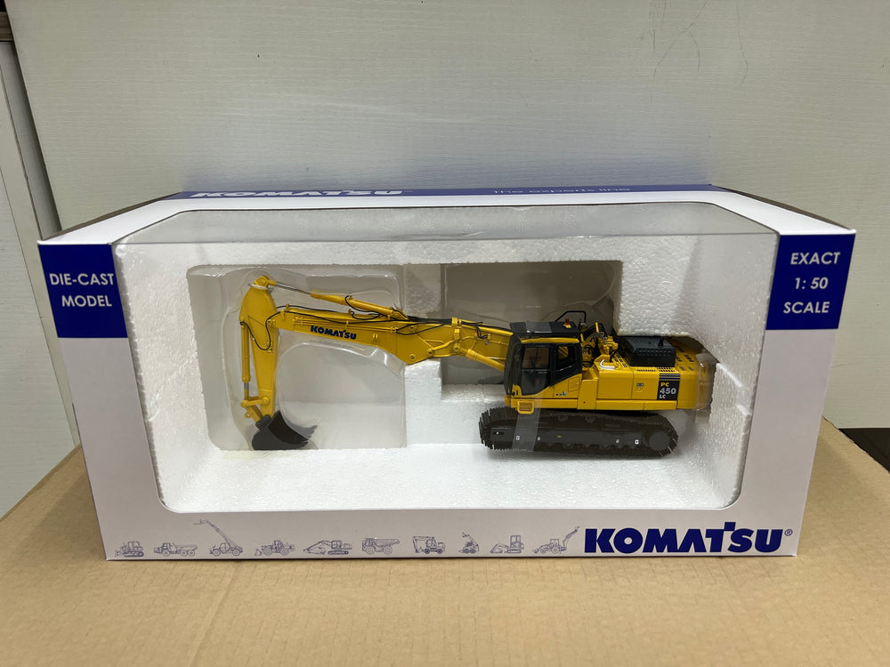 UH8004 1:50 KOMATSU PC450LC-7 Diecast Extended Arm Excavator alloy engineering vehicle model