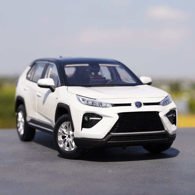 Original factory authentic 1:18 Toyota WILDLANDER 2020 version White/Blue diecast scale car model for birthday gift Original factory authentic 1:18 Toyota WILDLANDER 2020 version White/Blue diecast scale car model for birthday gift