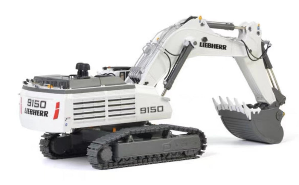 WSI 1:50 Liebherr R9150 Diecast Excavator alloy model white excavator models for sale WSI 1:50 Liebherr R9150 Diecast Excavator alloy model white excavator models for sale