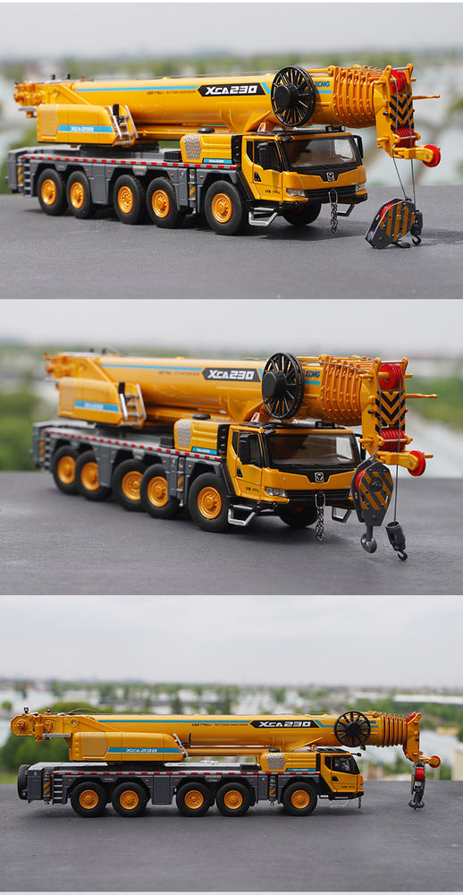 Original factory 1:50 XCMG XCA230 Diecast Crane Model alloy machinery crane truck model for gift