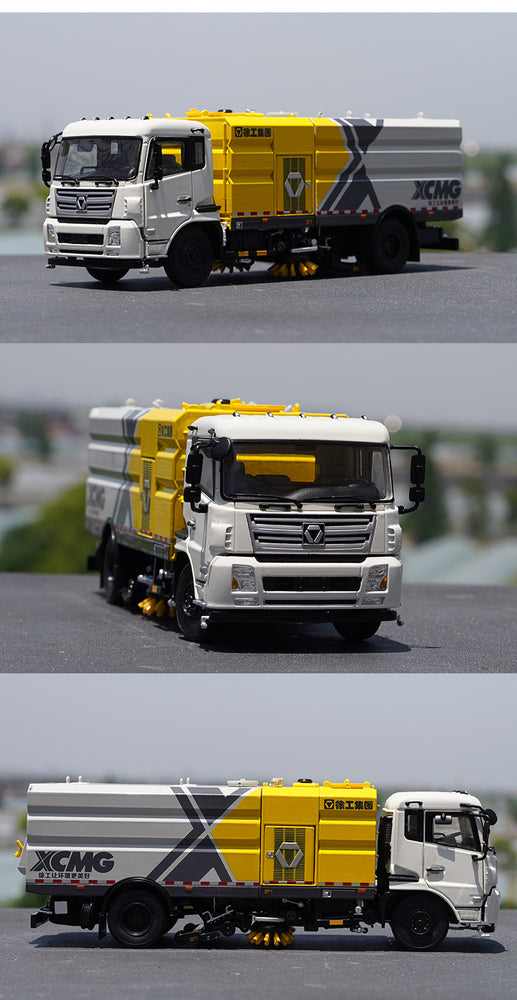 Original factory Dongfeng Tianjin 1:35 Diecast XCMG Cleaning sweeper truck alloy weeper-washer vehicle model for gift Original factory Dongfeng Tianjin 1:35 Diecast XCMG Cleaning sweeper truck alloy weeper-washer vehicle model for gift