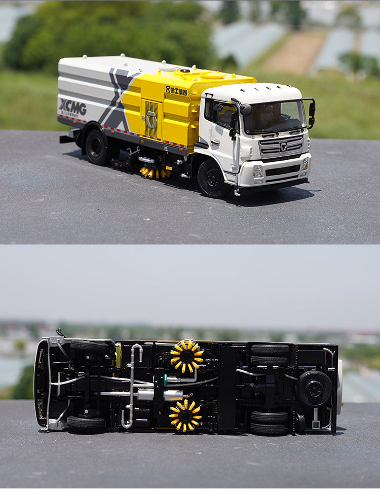 Original factory Dongfeng Tianjin 1:35 Diecast XCMG Cleaning sweeper truck alloy weeper-washer vehicle model for gift Original factory Dongfeng Tianjin 1:35 Diecast XCMG Cleaning sweeper truck alloy weeper-washer vehicle model for gift
