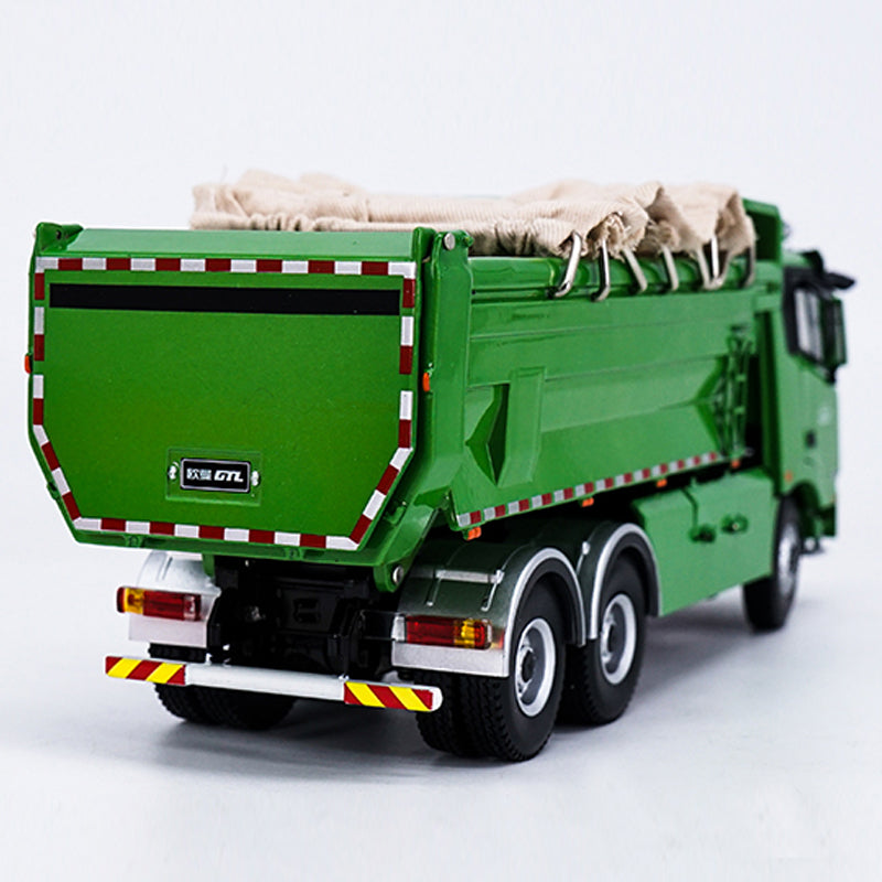 Original Authorized Authentic 1:36 Foton Daimler Auman GTL dump truck model Diecast toy dumper model for Christmas gift,collection