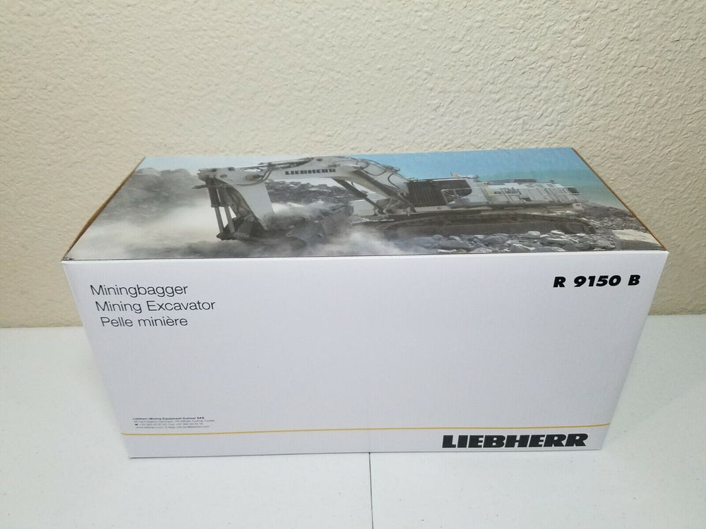 WSI 1:50 Liebherr R9150 Diecast Excavator alloy model white excavator models for sale WSI 1:50 Liebherr R9150 Diecast Excavator alloy model white excavator models for sale