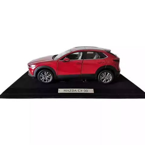 1:18 Authentic MAZDA CX-30 Crystal Red Die-Cast SUV Model - Ultra