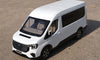 1:18 Scale Ford Transit T8 Business Van Diecast MPV Car Model – Alloy MPV Replica with Full Opening Doors, Steering, Suspension & Interior Details