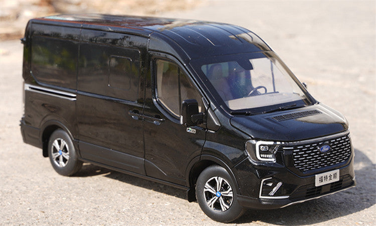1:18 Scale Ford Transit T8 Business Van Diecast MPV Car Model – Alloy MPV Replica with Full Opening Doors, Steering, Suspension & Interior Details