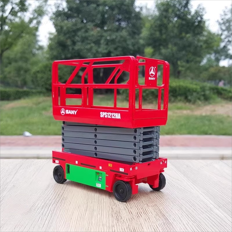 High quality collectiable 1:20 Sany Scissor type hydraulic aerial work platform models