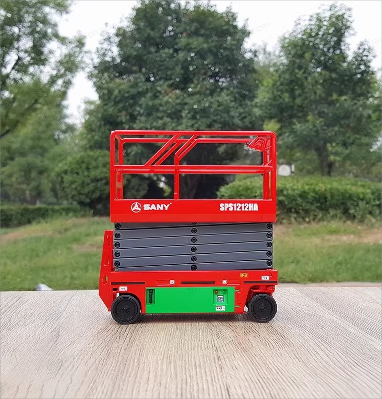 High quality collectiable 1:20 Sany Scissor type hydraulic aerial work platform models
