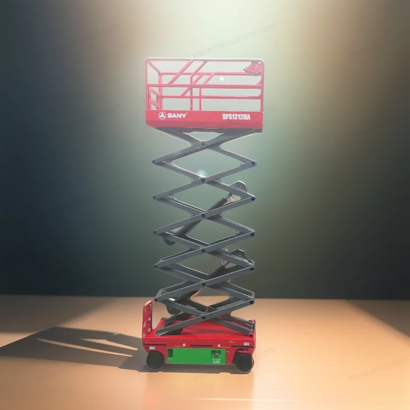 High quality collectiable 1:20 Sany Scissor type hydraulic aerial work platform models