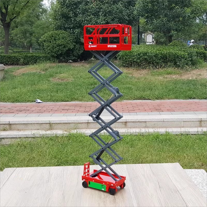 High quality collectiable 1:20 Sany Scissor type hydraulic aerial work platform models