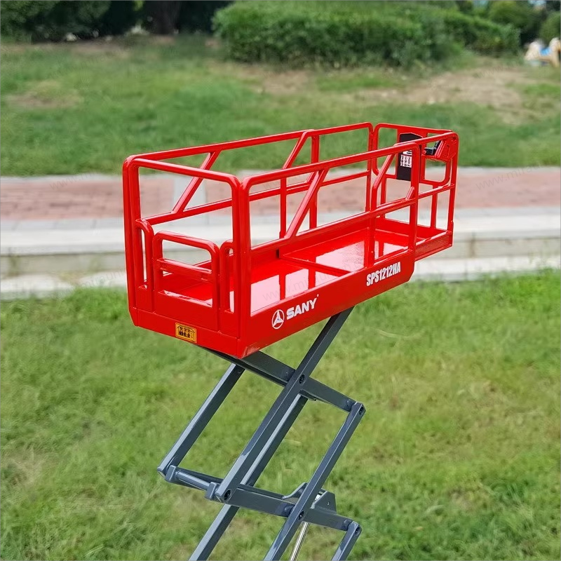 High quality collectiable 1:20 Sany Scissor type hydraulic aerial work platform models