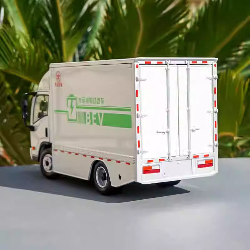 1:24 Dayun E3 Electric Diecast Cargo Truck Model – Realistic Alloy Box Van truck for gift, Collectible