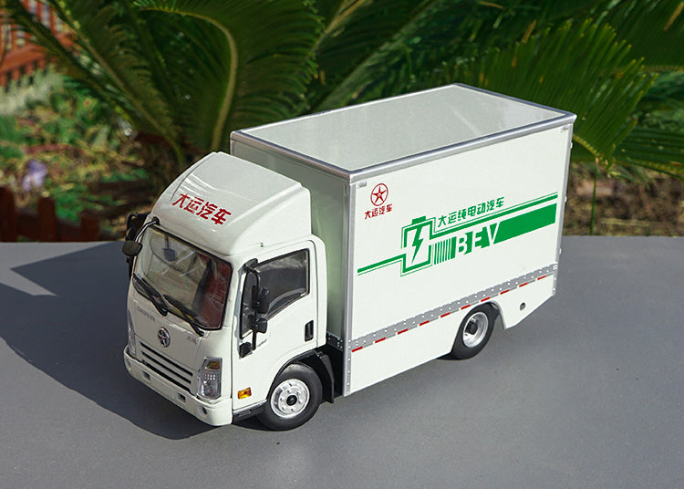 1:24 Dayun E3 Electric Diecast Cargo Truck Model – Realistic Alloy Box Van truck for gift, Collectible