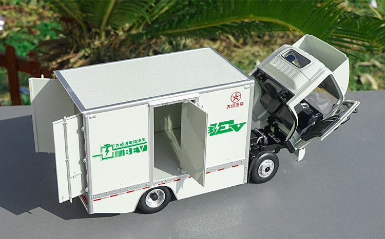 1:24 Dayun E3 Electric Diecast Cargo Truck Model – Realistic Alloy Box Van truck for gift, Collectible