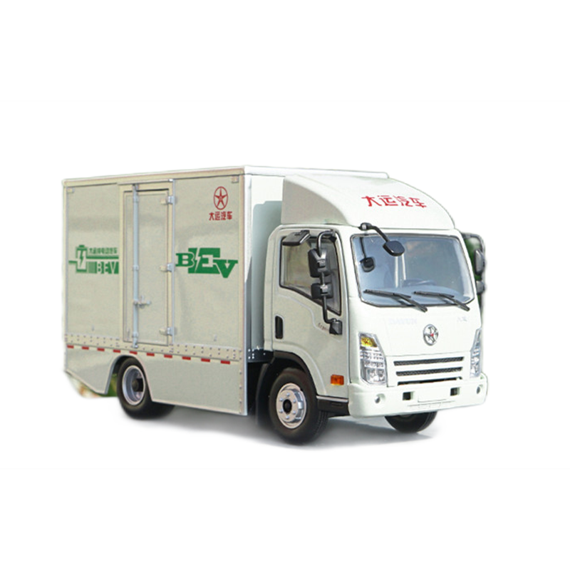 1:24 Dayun E3 Electric Diecast Cargo Truck Model – Realistic Alloy Box Van truck for gift, Collectible