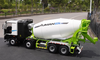 Authentic 1:24 Scale Foton Auman EST LOXA L10 8*4 Diecast Concrete Mixer Truck for Christmas gift,collection