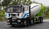 Authentic 1:24 Scale Foton Auman EST LOXA L10 8*4 Diecast Concrete Mixer Truck for Christmas gift,collection